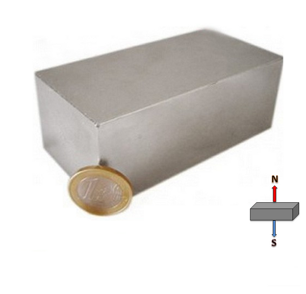 Neodymium Block Magnet 76.2x50.8x50.8 mm N52