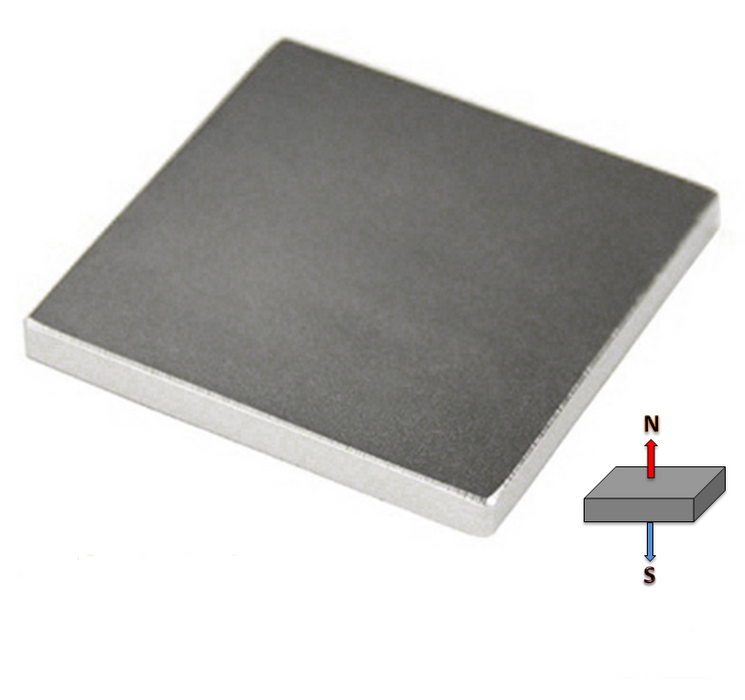 Neodymium Block Magnet - 50mm x 50mm x 5mm | N35