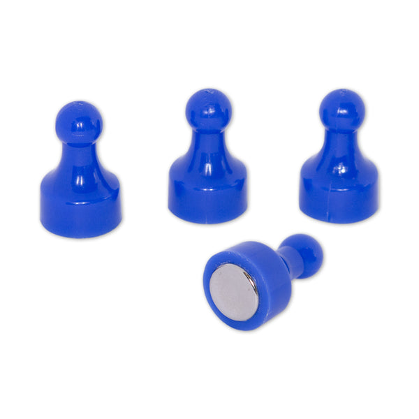 Neodymium Thumb Push Pin Magnet | Blue | 12pk