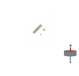 Neodymium Cylinder Magnet 1.58mm x 1.58mm N52