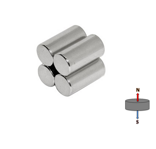 Neodymium Cylinder Magnet 15mm x 30mm N35