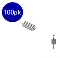 Neodymium Cylinder Magnet 2mm x 2mm N50 | Pack of 100pcs