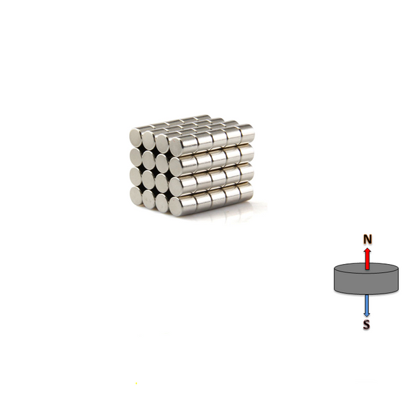 Neodymium Cylinder Magnet 5mm x 5mm N42UH | High Temperature ≤180ºC