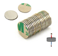 Neodymium Disc Magnet 10mm x 1mm | Self Adhesive | PER PAIR