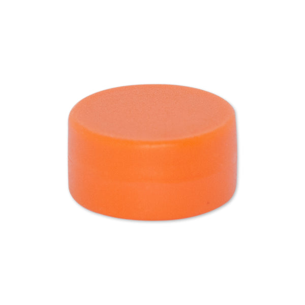 Neodymium Disc Magnet 12.7mm x 6.35mm | TPR Coated - ORANGE | Push Pin Magnet