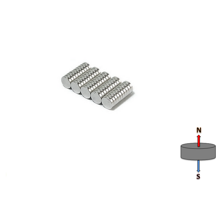 Neodymium Disc Magnet 4mm x 1mm N45