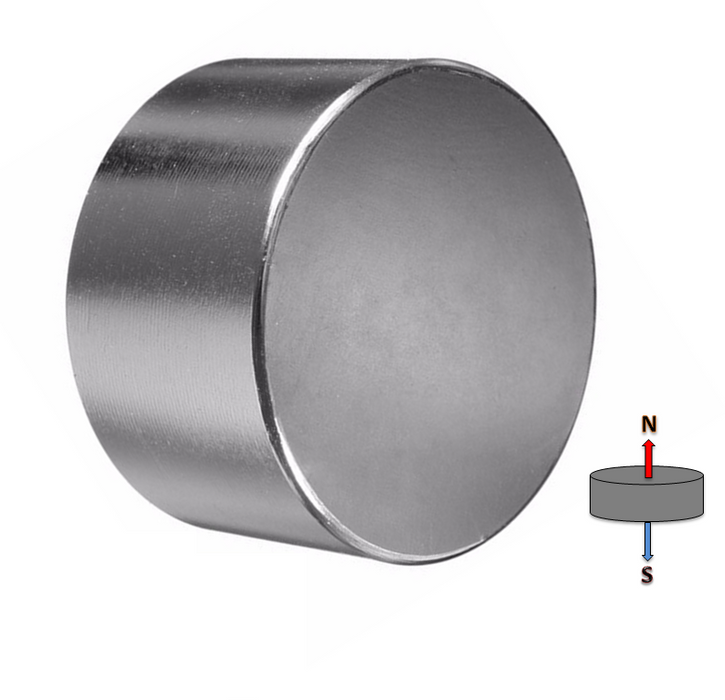 Neodymium Disc Magnet 50mm x 25mm N45