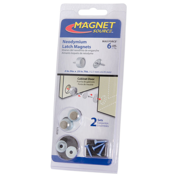 Neodymium Magnetic Latch Kit | Max Force 2.7kg (6lbs)