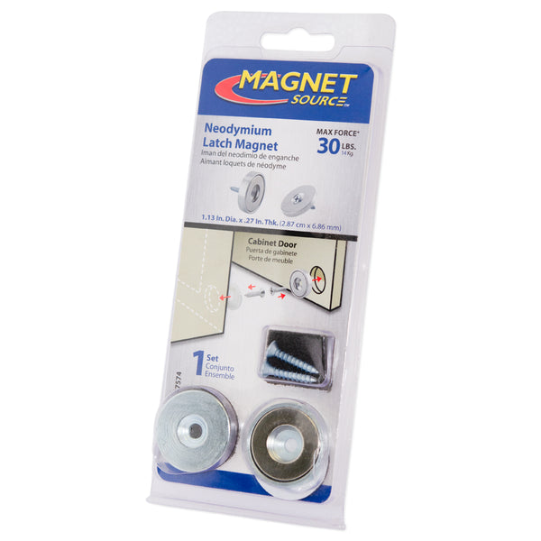 Neodymium Magnetic Latch Kits | Max Force 14kg (30lbs)
