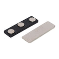 Neodymium Badge Magnet | Pacemaker Warning Backing I 45mm x 13mm.