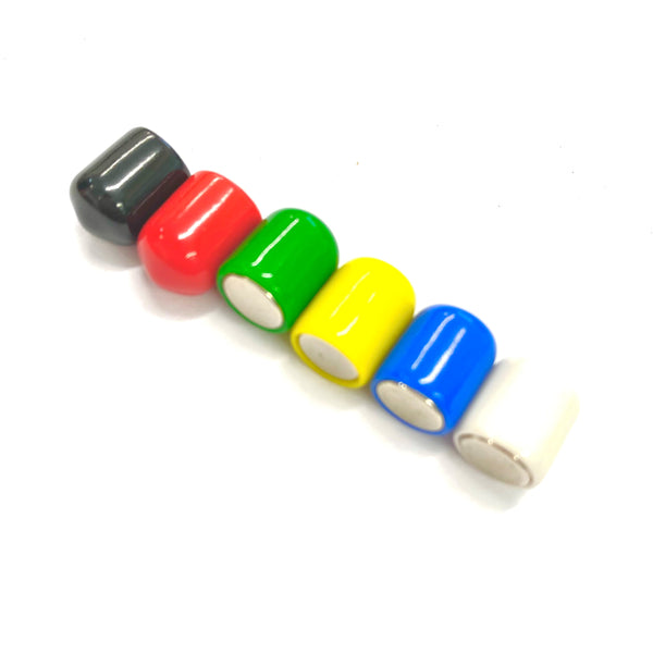 Neodymium Pin Magnets +Reusable Cap Mixed | Pack of 6