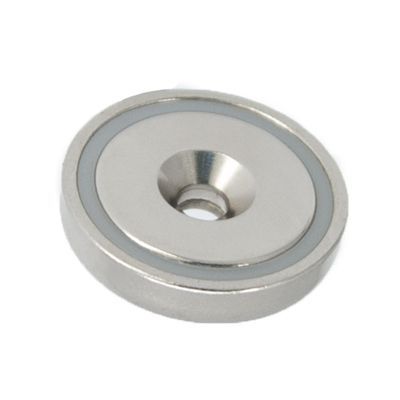 Neodymium Countersunk Pot Magnet - D75mm dia. (162kg)