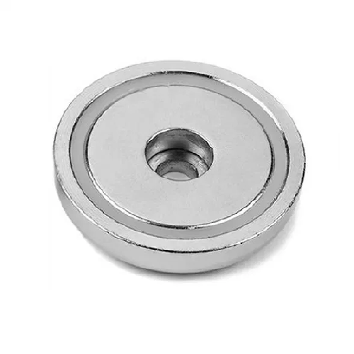 Neodymium Round Hole Pot Magnet - D20mm dia. (6kg)