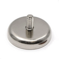Neodymium Male Thread Pot Magnet - D12mm dia. M3 (3.2kg)