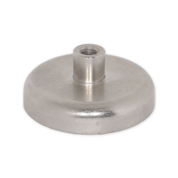 Neodymium Female Thread Pot Magnet - D42mm dia. M6 (68kg)