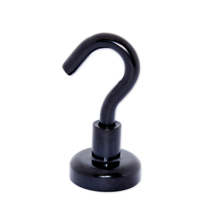 Black Painted Neodymium Hook Magnet 16mm