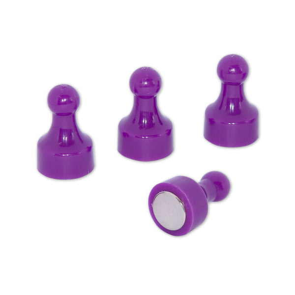 Neodymium Thumb Push Pin Magnet | Purple | 12pk