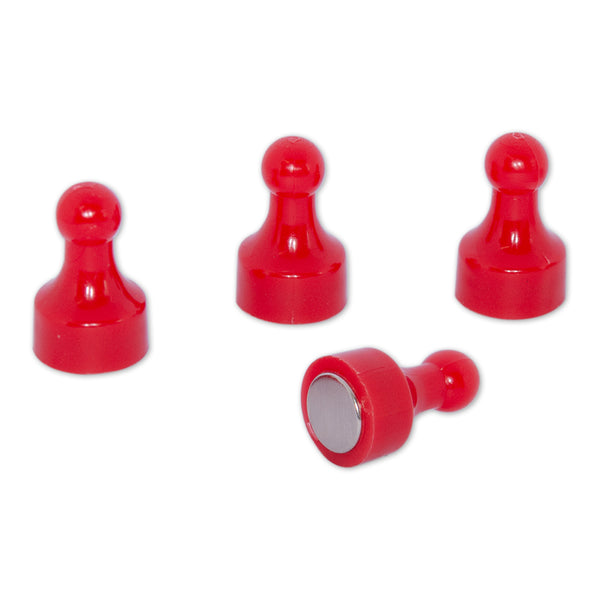 Neodymium Thumb Push Pin Magnet | Red | 12pk