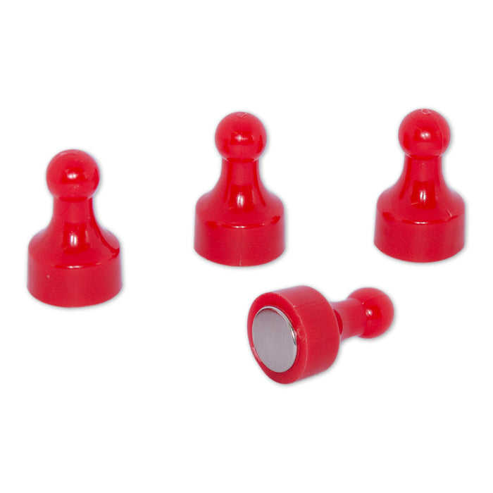 Neodymium Thumb Push Pin Magnet | Red | 12pk